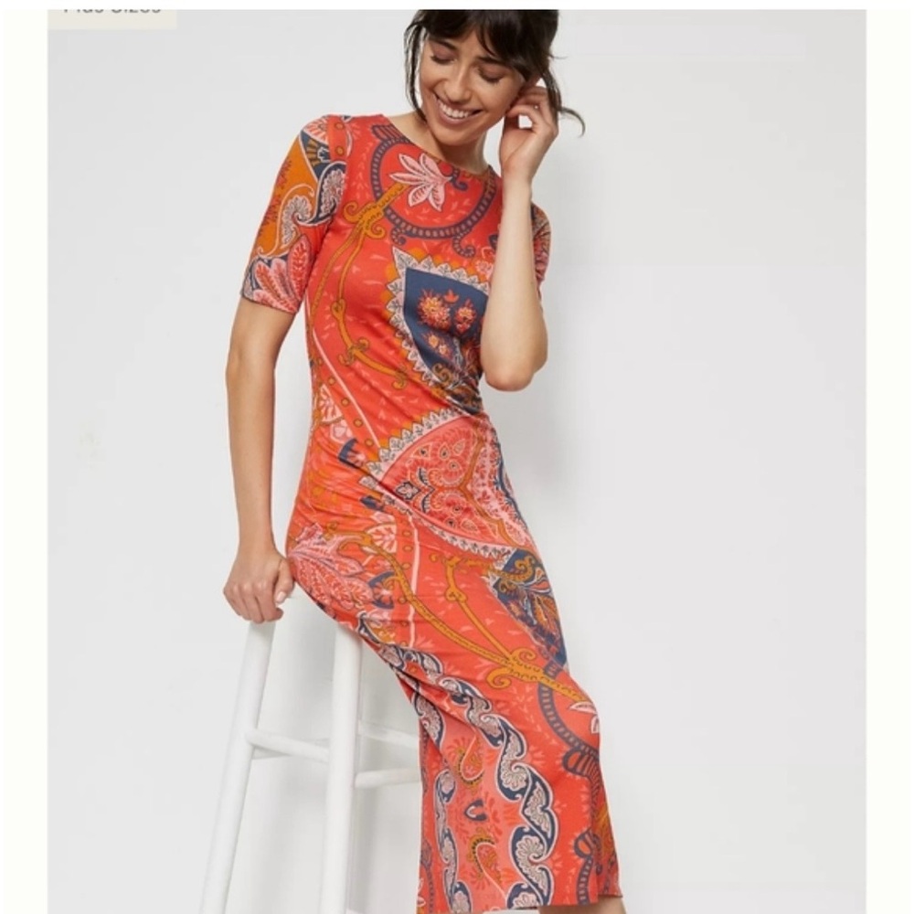 FARM Rio Giannina Knit Midi Dress NWT